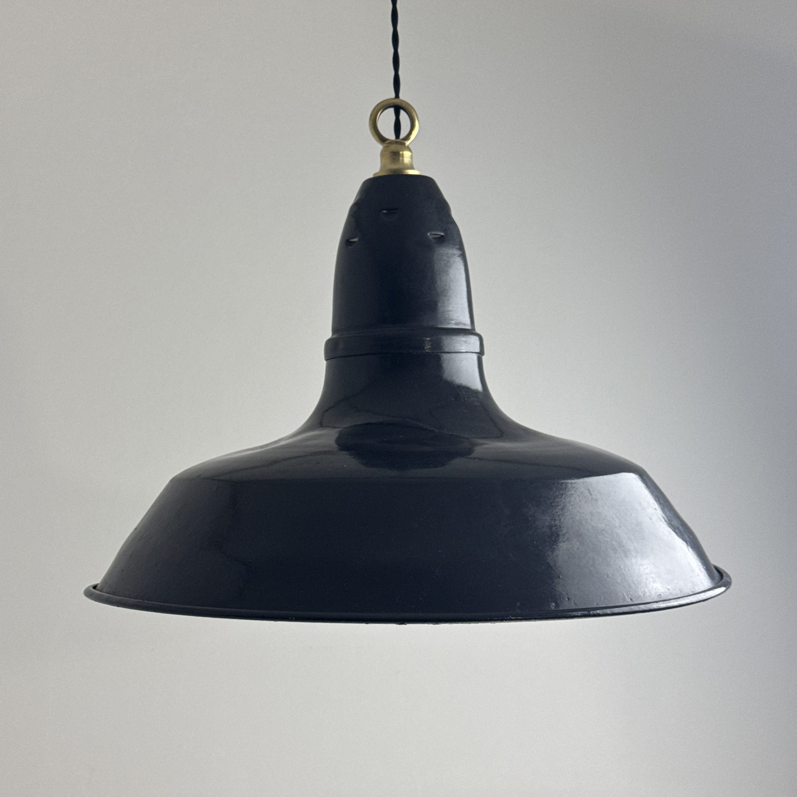 SUSPENSION D'ATELIER EMAILLEE 40 CM / ref : L2403