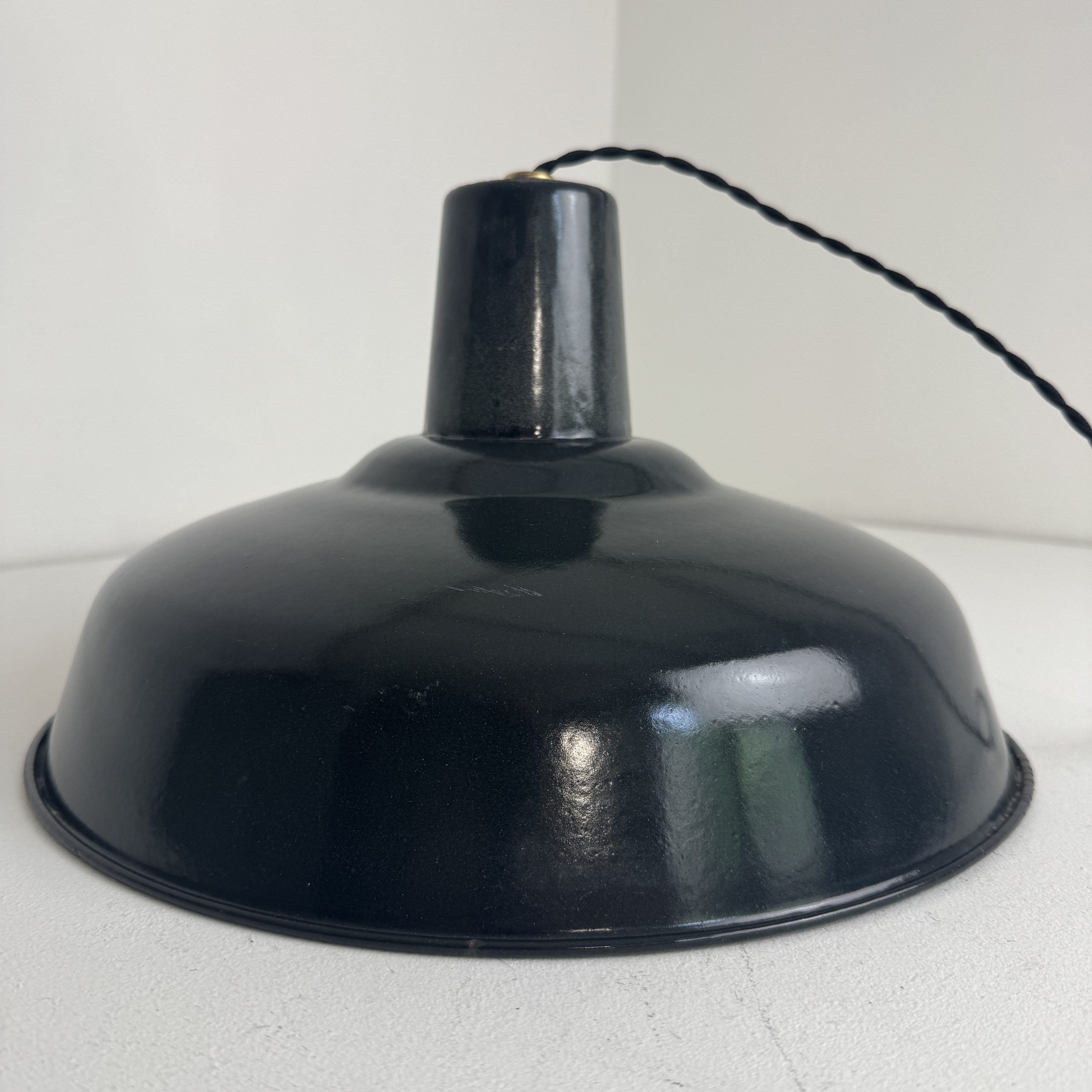 SUSPENSION D'ATELIER EMAILLEE 36 CM / ref : L2404