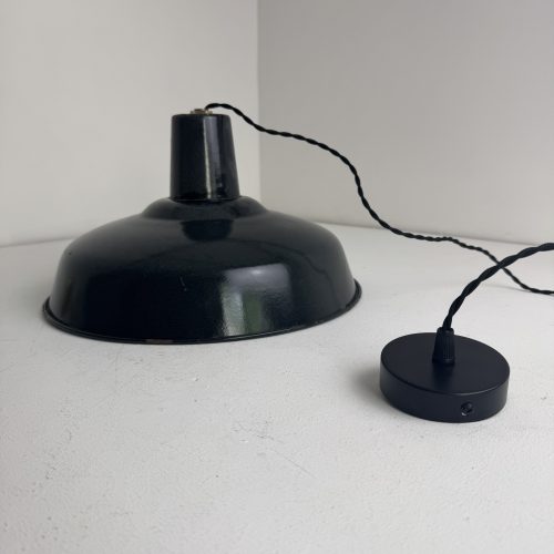 SUSPENSION D'ATELIER EMAILLEE 35,5 CM / ref : L2405