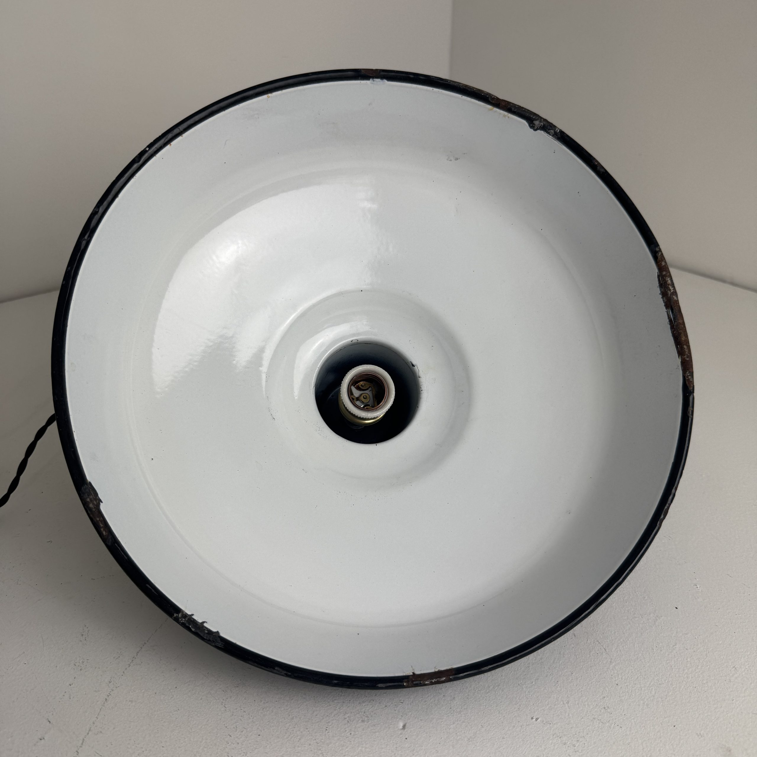 SUSPENSION D'ATELIER EMAILLEE 35,5 CM / ref : L2405