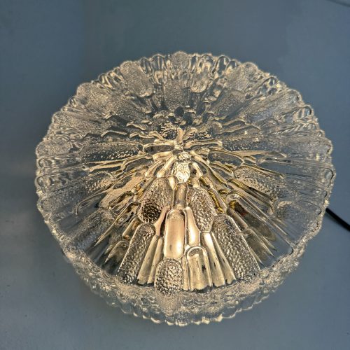 APPLIQUE OU PLAFONNIER EN VERRE TEXTURÉ / ref : L2435
